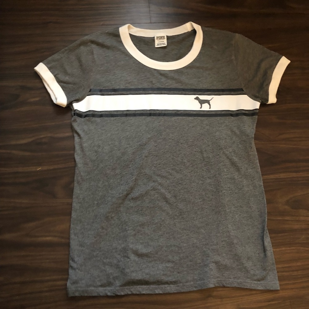PINK gray t-shirt